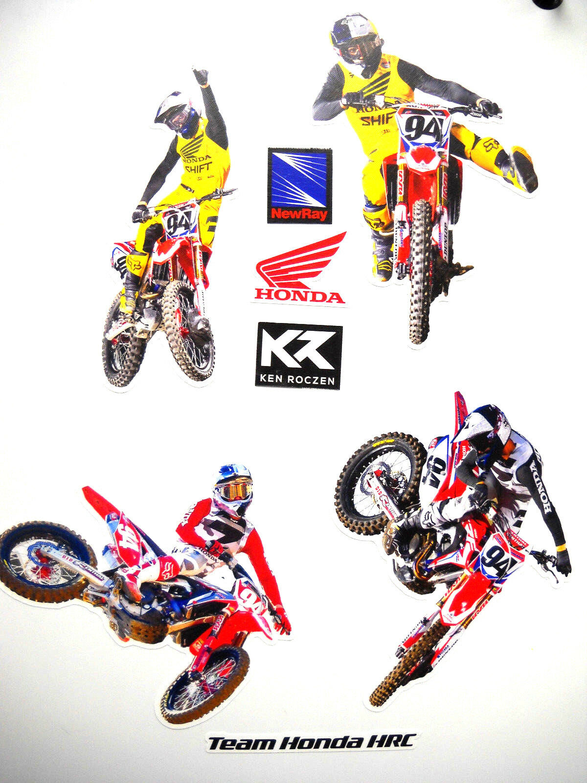 New Ray Toys Vinyl Sticker Sheet - Ken Roczen #94 - motocross4u