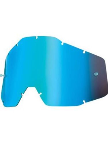 Goggle Shop 100% Mirror Tear off Lens, Mirror Blue - motocross4u