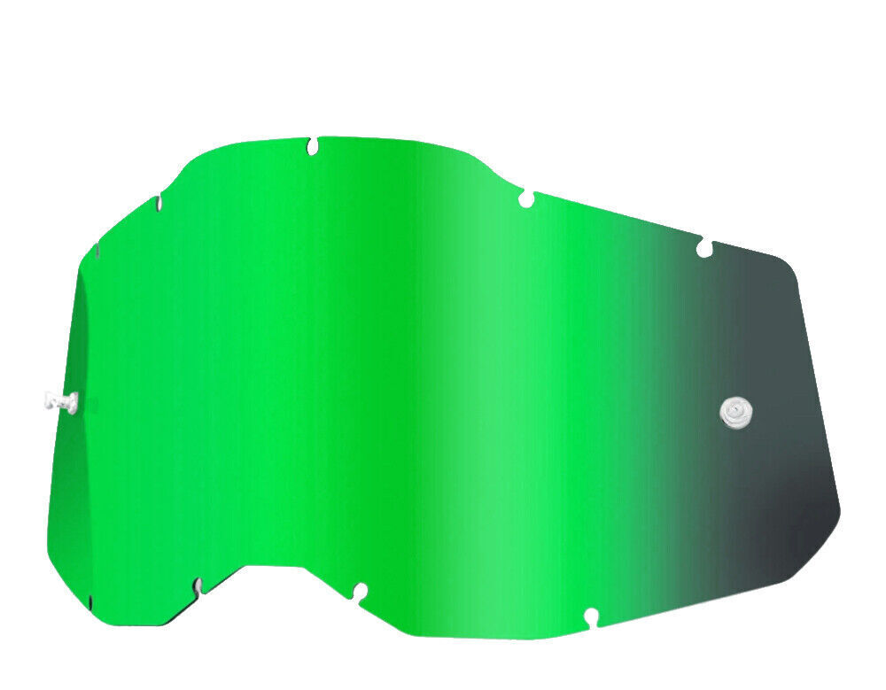 Goggle Shop 100% GEN 2 Mirror Tear off Lens, Green - motocross4u