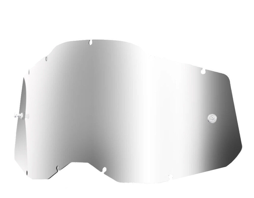 Goggle Shop 100% GEN 2 Mirror Tear off Lens, Silver - motocross4u