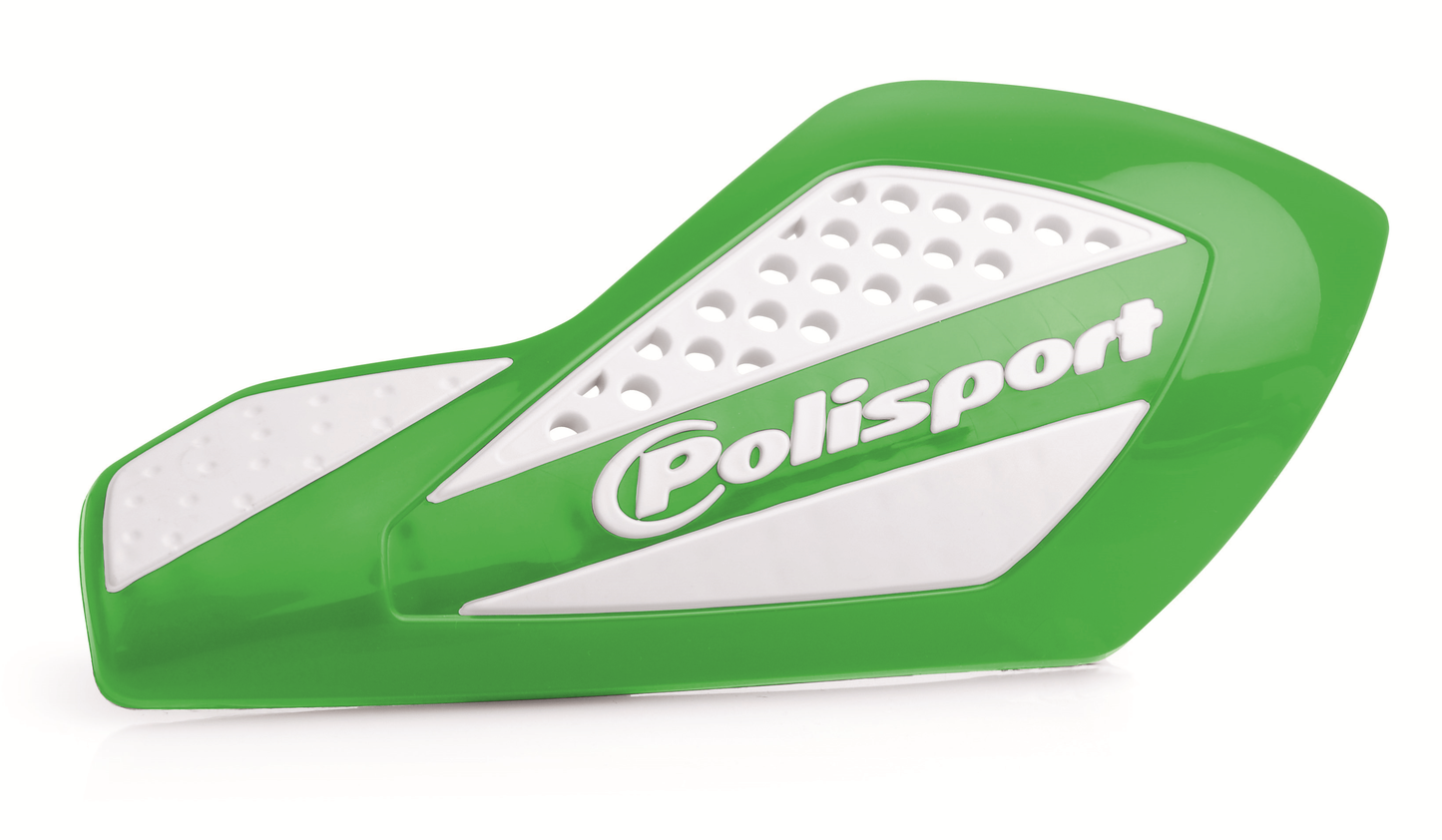 Polisport Universal Free Flow Hand Guards, Green - motocross4u