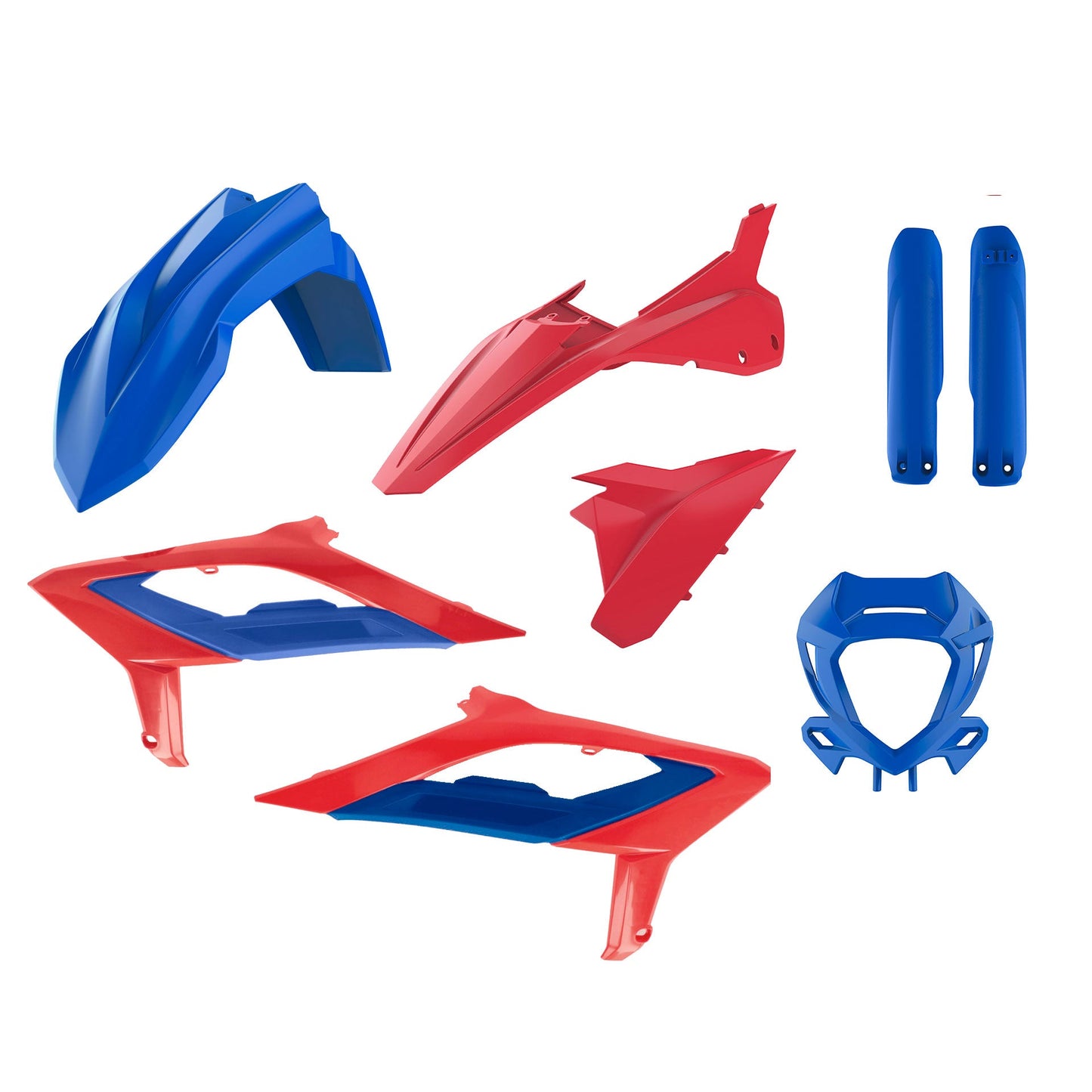 Polisport Beta Plastic Kit RR ENDURO 2023 - 2024, Red Blue - motocross4u