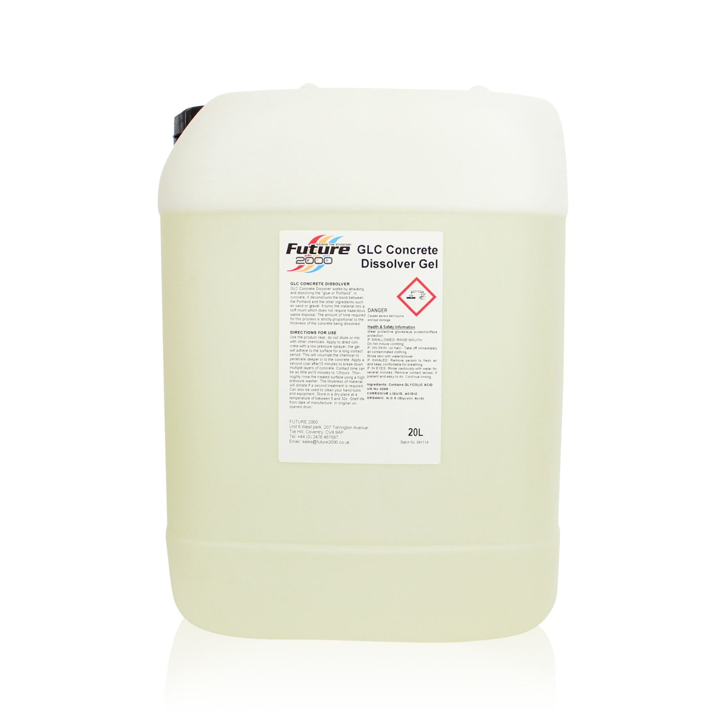 Future 2000 GLC Concrete Dissolver, 20 Litre - motocross4u