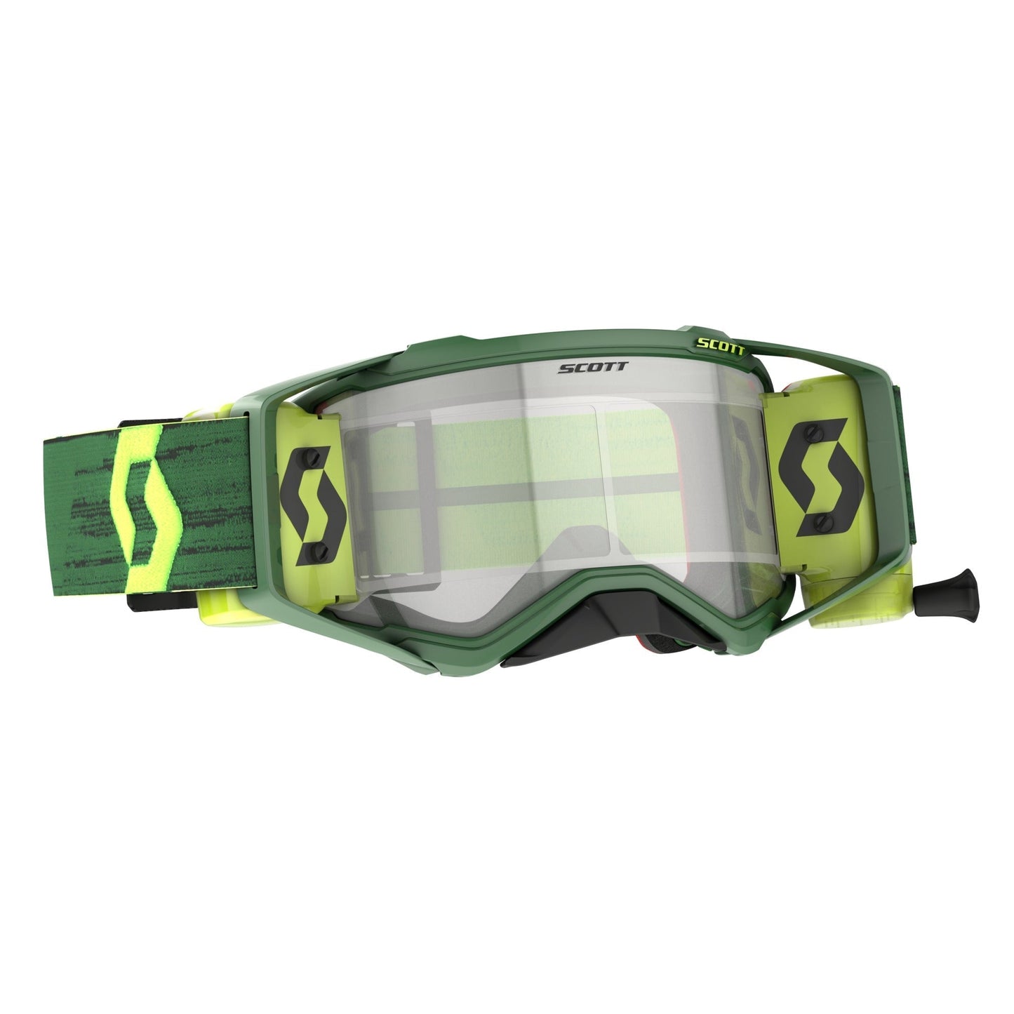 Scott Prospect Goggle WFS, Green / Yellow - Clear Works Lens - motocross4u