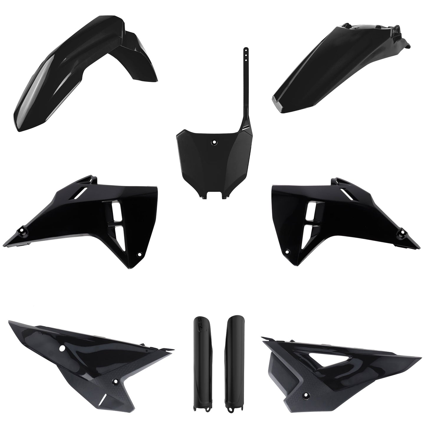 Polisport Honda Plastic Kit CRF 250 R CRF 450 R 2025, Black - motocross4u