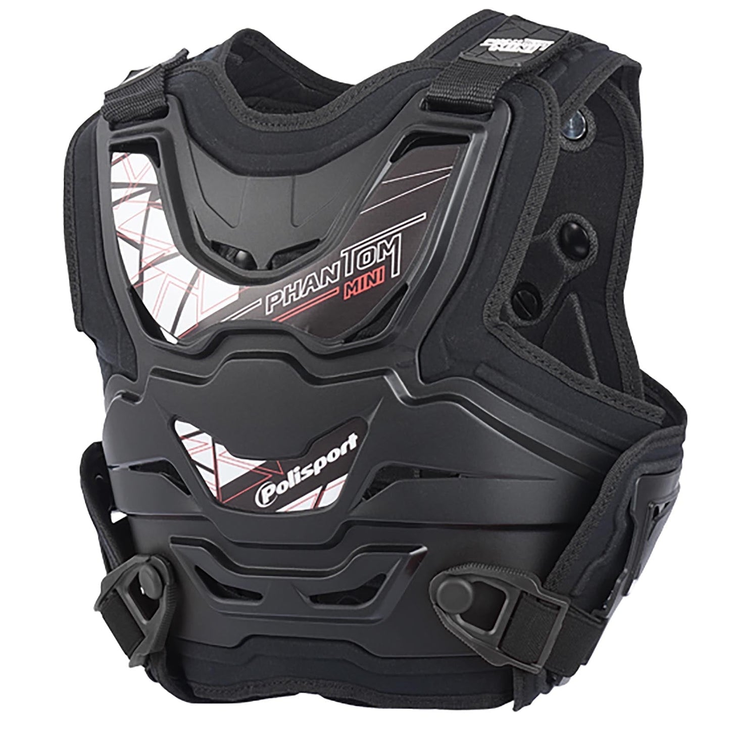 Polisport Phantom Mini Body Armour, Black - motocross4u