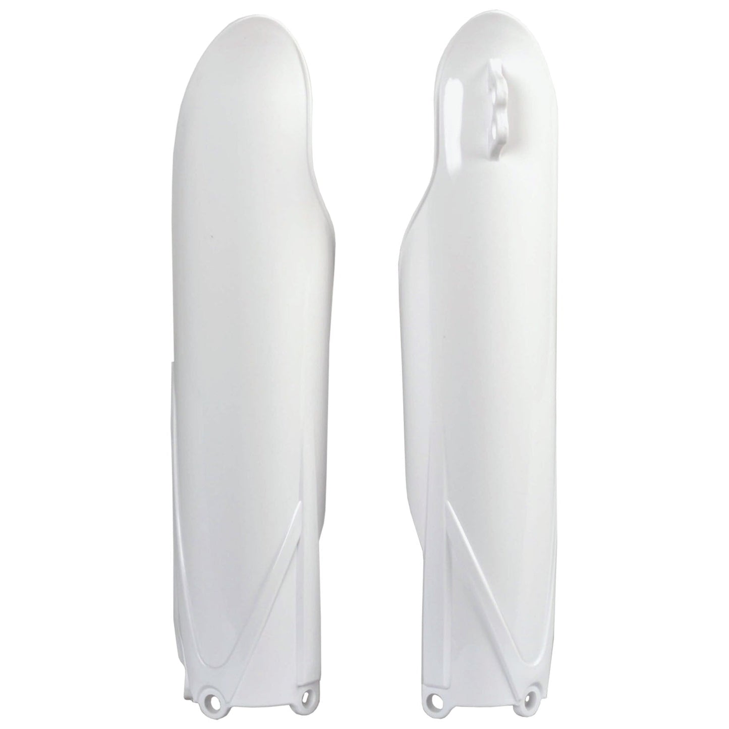Polisport Yamaha Fork Guards YZ 125 250 2015 - 2022 YZF 250 450 2010 - 22, White - motocross4u