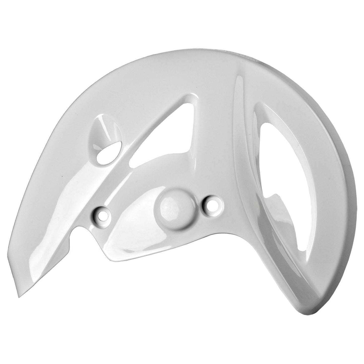 Polisport Kawasaki Front Disc Guard KX 125 250 2003 - 2004, White - motocross4u