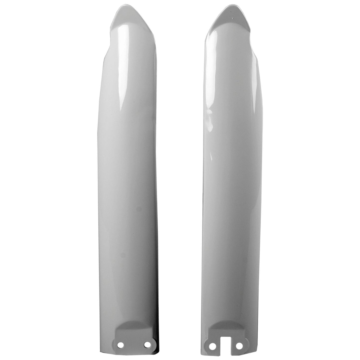 Polisport Kawasaki Fork Guards KX 125 250 500 1994 - 2003, White - motocross4u