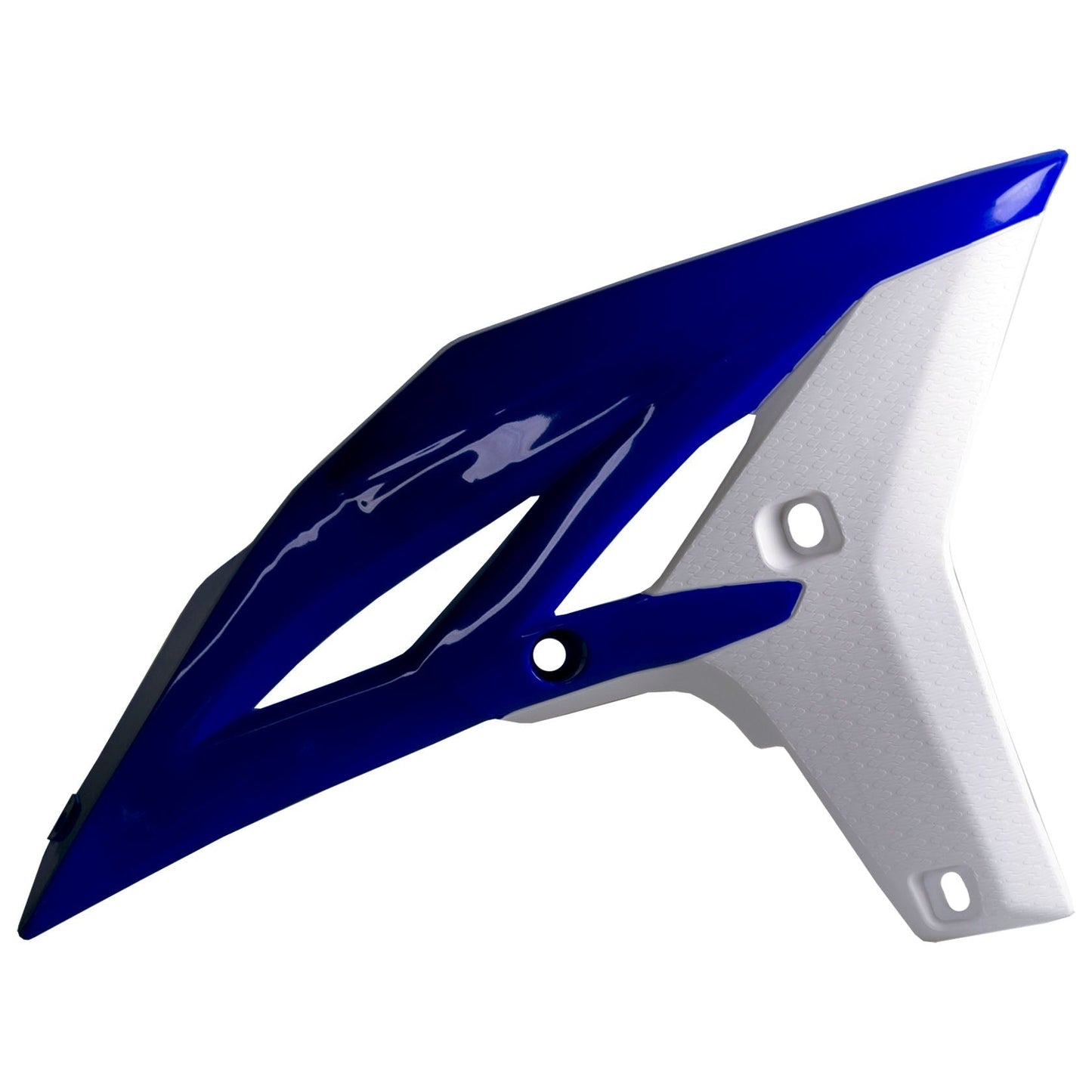 Polisport Yamaha Radiator Scoops YZF 250 2010 - 2013, White / Blue - motocross4u