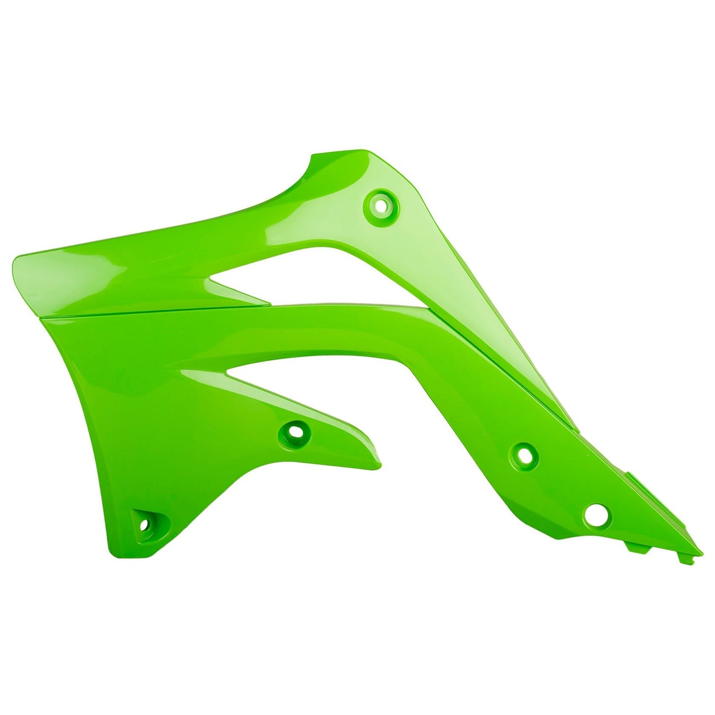 Polisport Kawasaki Radiator Scoops KXF 450 2012 - 2015, Green - motocross4u