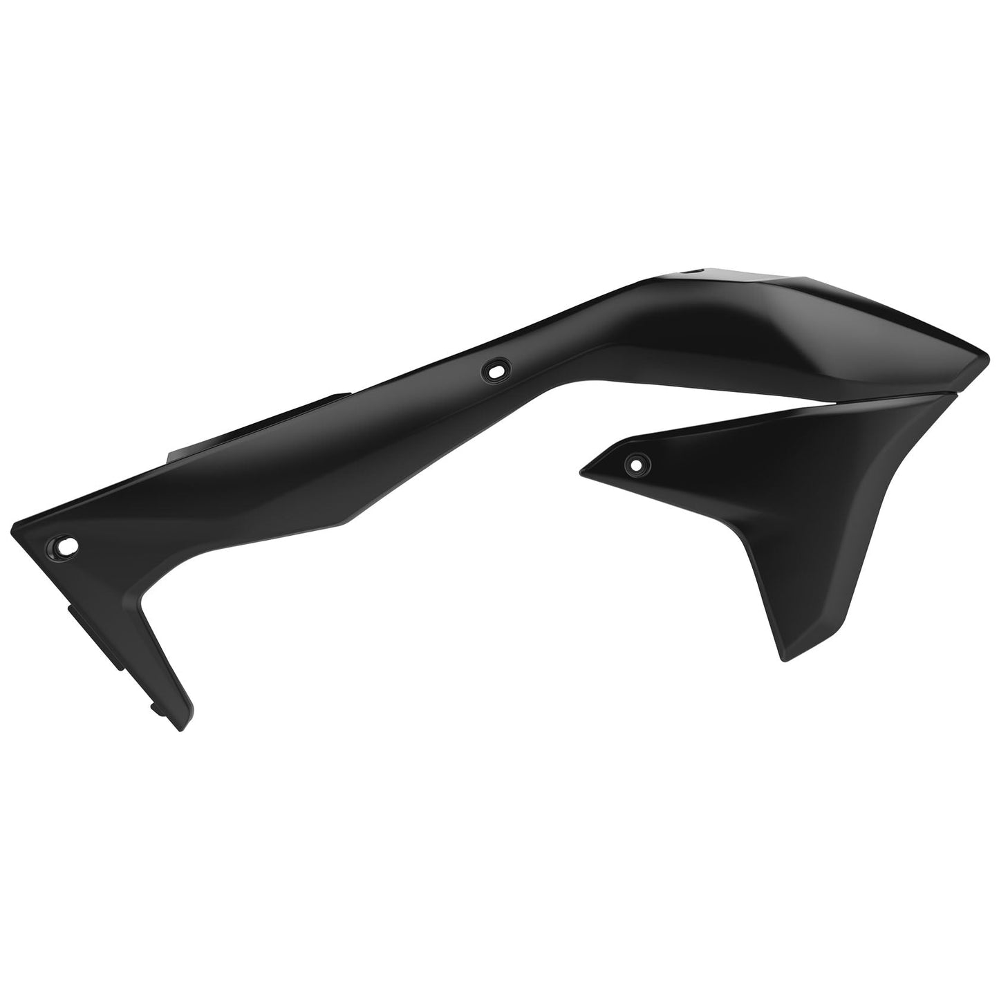 Polisport Kawasaki Radiator Scoops KXF 450 2016 - 2018, Black - motocross4u
