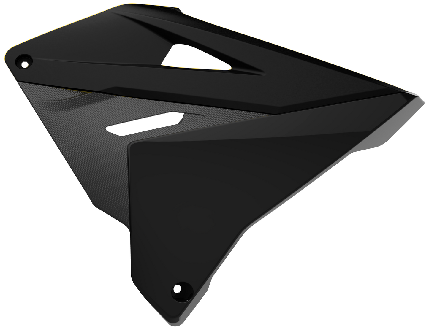 Polisport Suzuki Radiator Scoops RM 125 RM 250 2001 - 2008 Restyle, Black - motocross4u