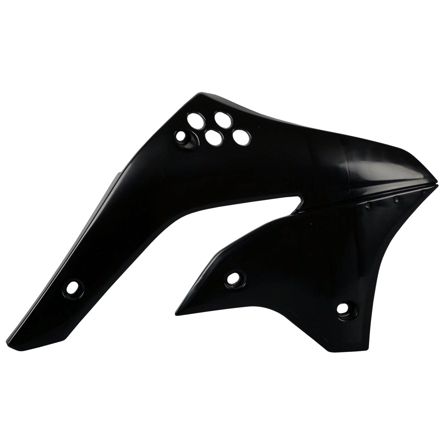 Polisport Kawasaki Radiator Scoops KXF 450 2006 - 2008, Black - motocross4u