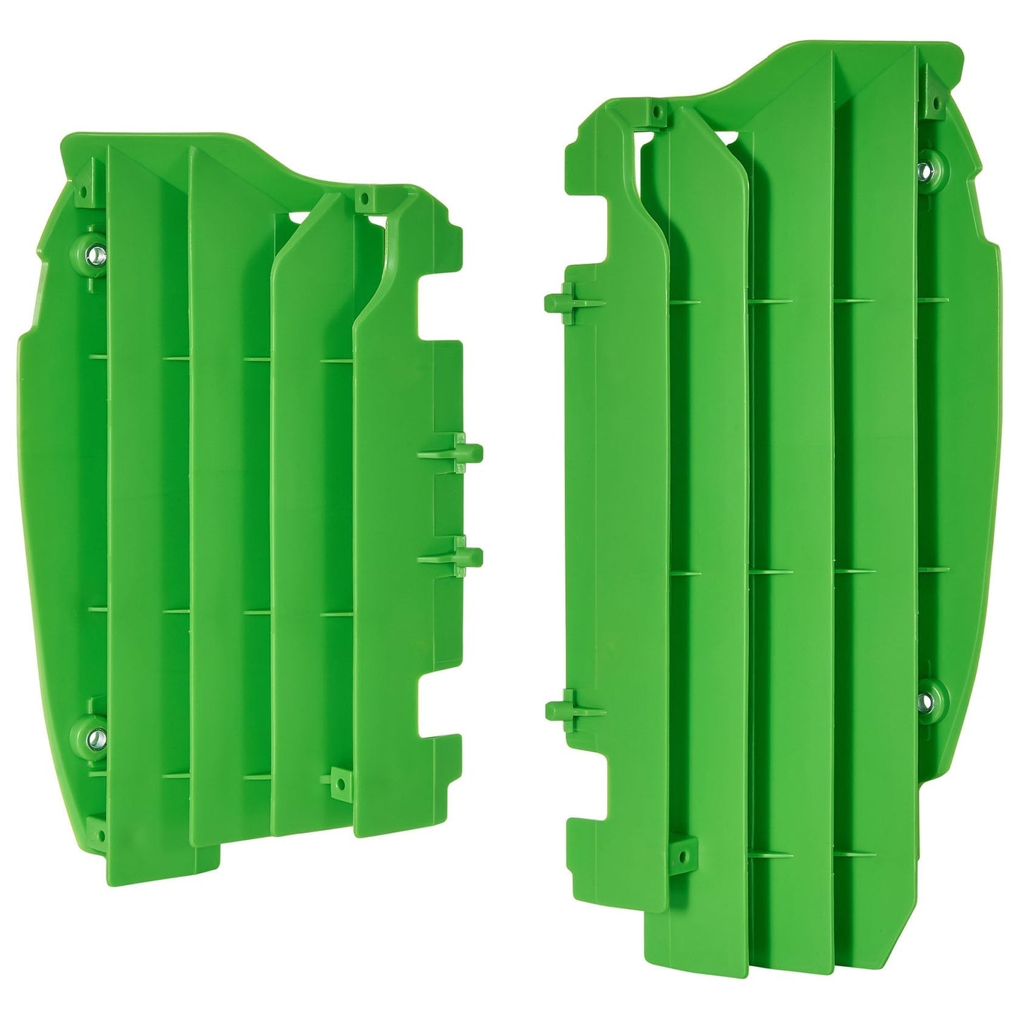 Polisport Kawasaki Radiator Louvers KXF 450 2012 - 2015, Green - motocross4u