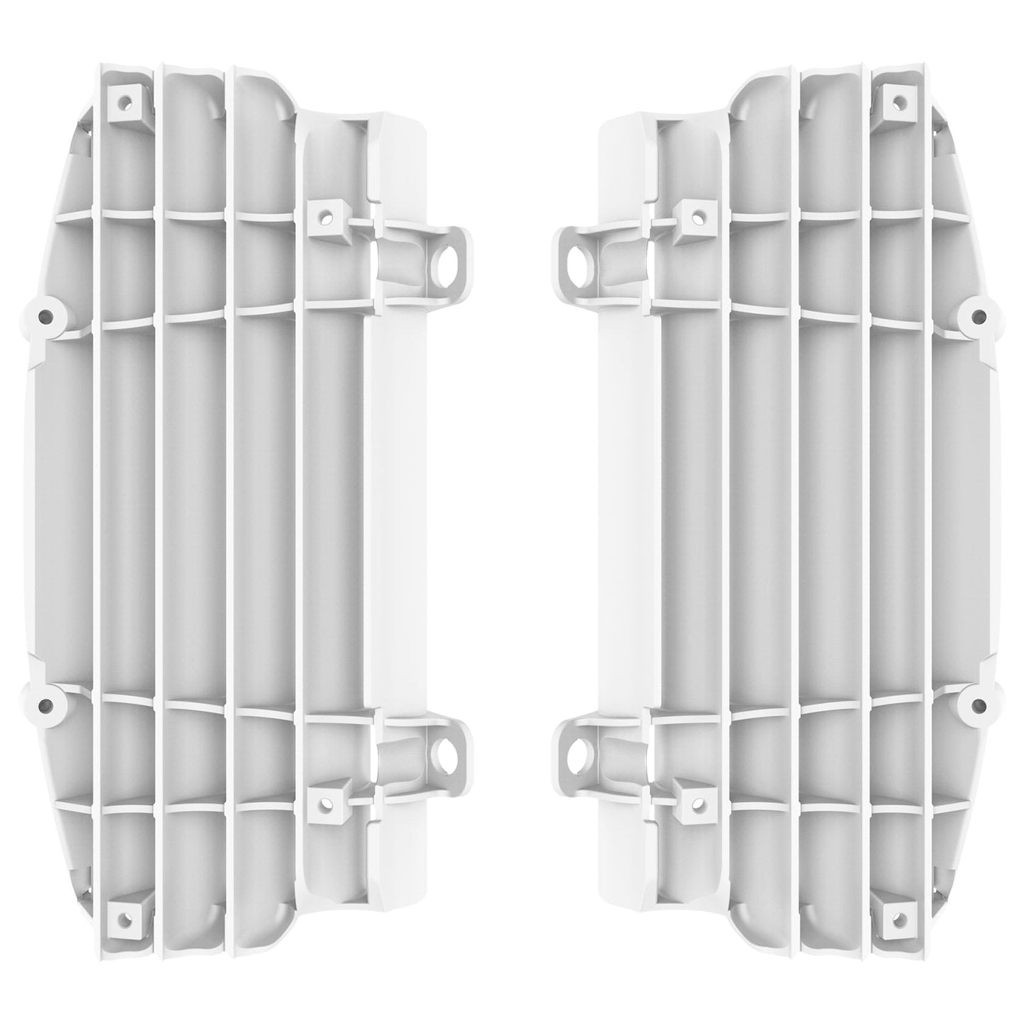 Polisport Husqvarna KTM Radiator Louvers SX SXF TC FC 2016 - 2022 / SX TC 250 EXC EXCF TE FE 2017 - 22, White - motocross4u