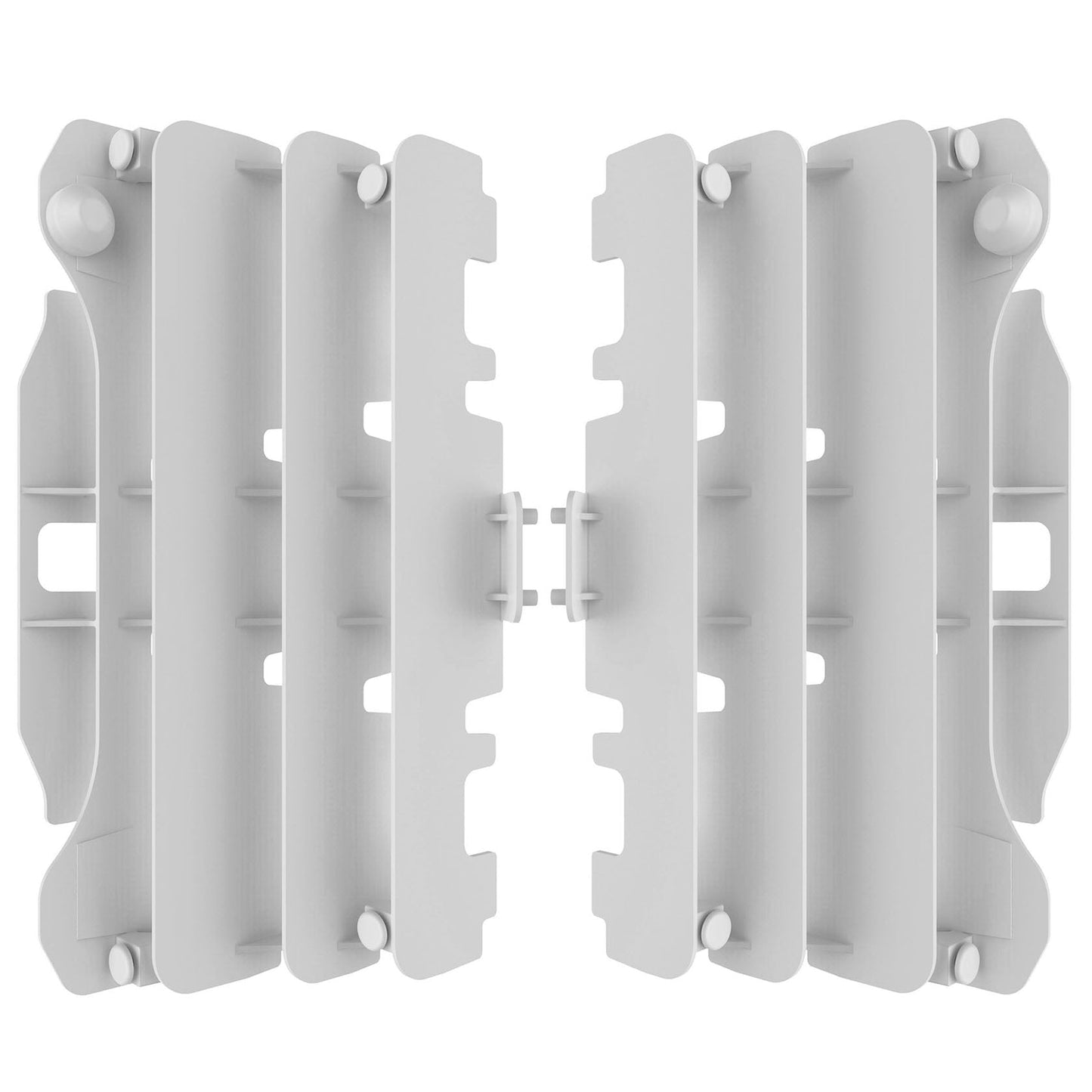 Polisport Yamaha Radiator Louvers YZF 250 YZF 450 2007 - 2009, White - motocross4u