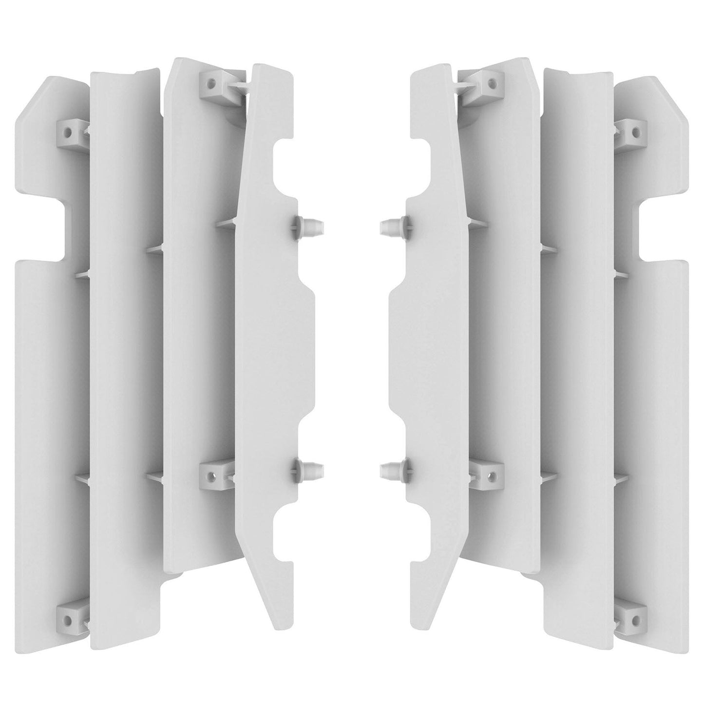 Polisport Honda Radiator Louvers CR 125 250 2000 - 2004 CRF 450 R 2003 - 04, White - motocross4u