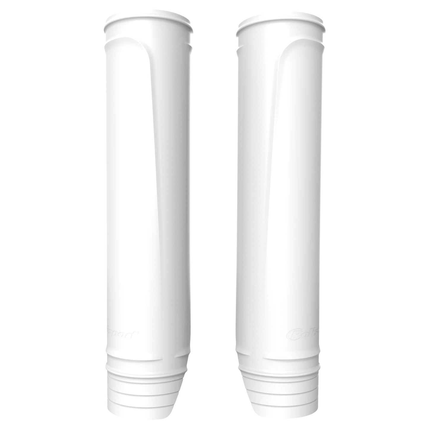 Polisport Universal Upper Fork Guards, White - motocross4u