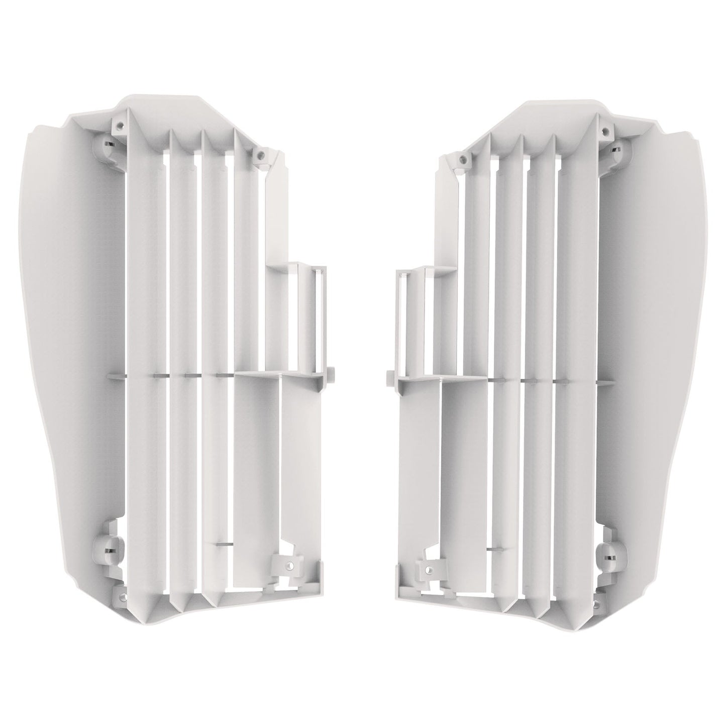 Polisport Yamaha Radiator Louvers YZF 250 2019 - 2022 YZF 450 2018 - 22 WRF 250 YZ 250 FX 20 - 22 WRF 450 YZ 450 FX 19 - 22, White - motocross4u