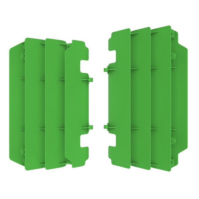 Polisport Kawasaki Radiator Louvers KX 250 2005 - 2007, Green - motocross4u