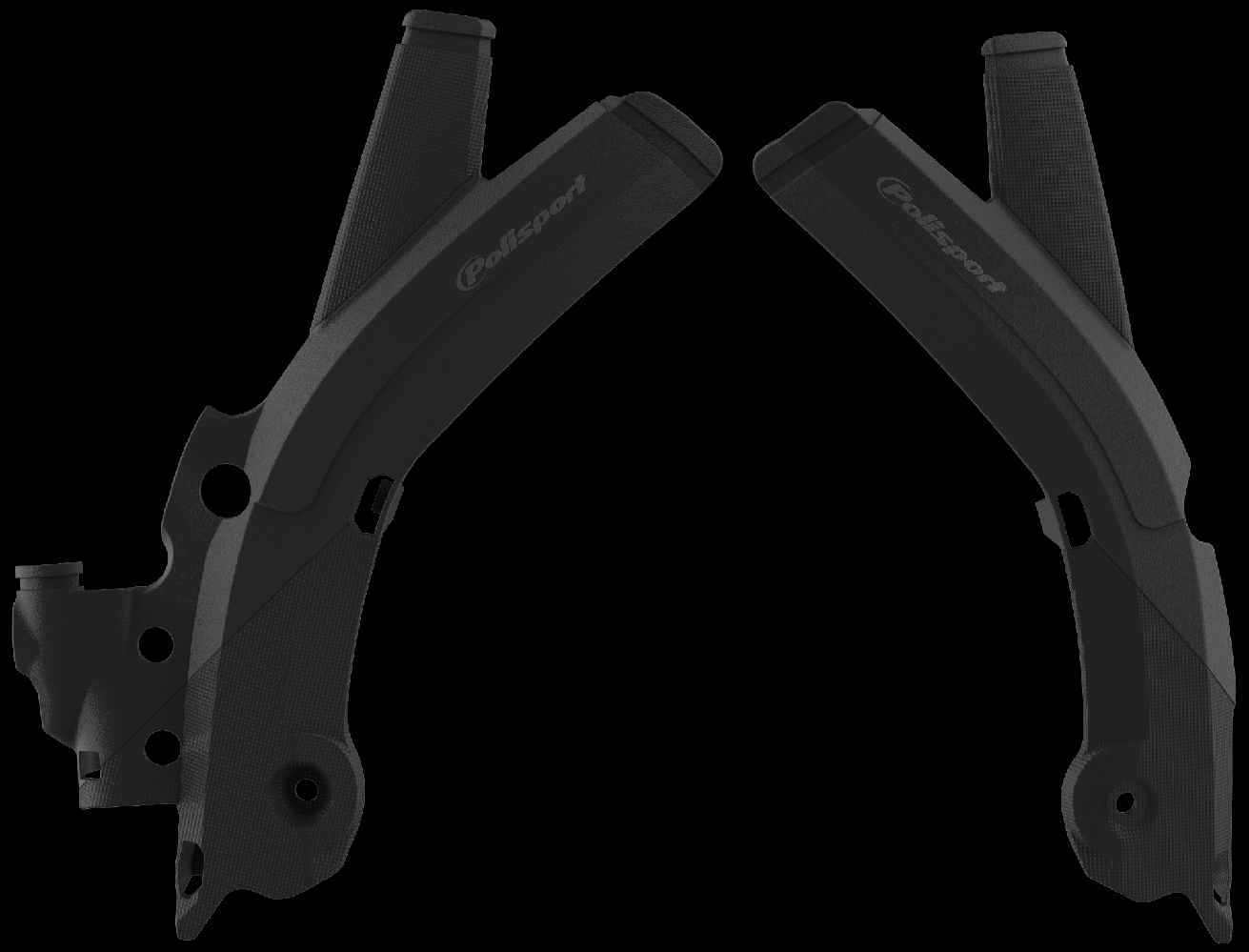 Polisport Sherco Frame Guards SE / SEF 2017 – 2022, Black - motocross4u