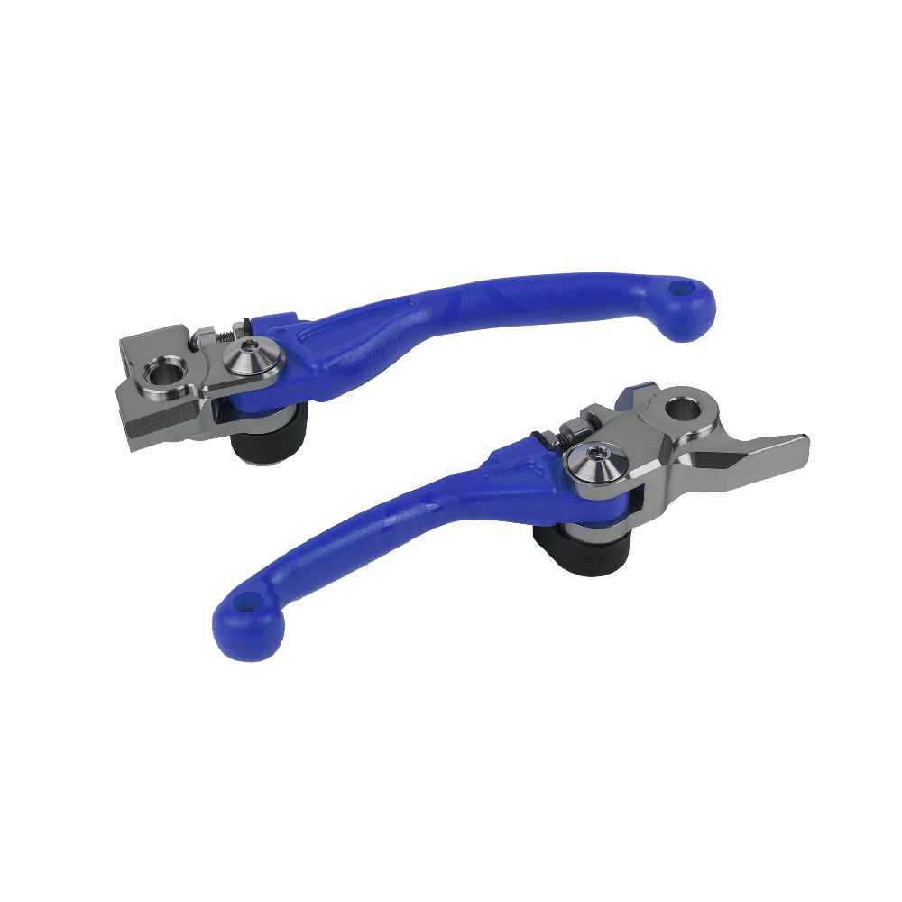Polisport Yamaha Pivot Lever Set YZ 125 250 2015 - 2022 YZF 250 450 2009 – 22, Blue - motocross4u