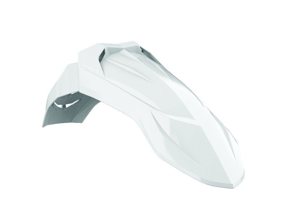Polisport Universal Supermoto Front fender Vented White - motocross4u