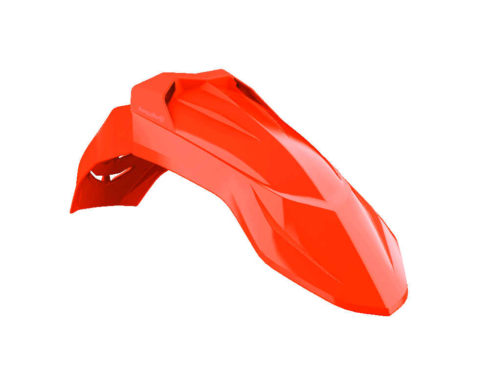 Polisport Universal Supermoto Front fender Vented Orange - motocross4u
