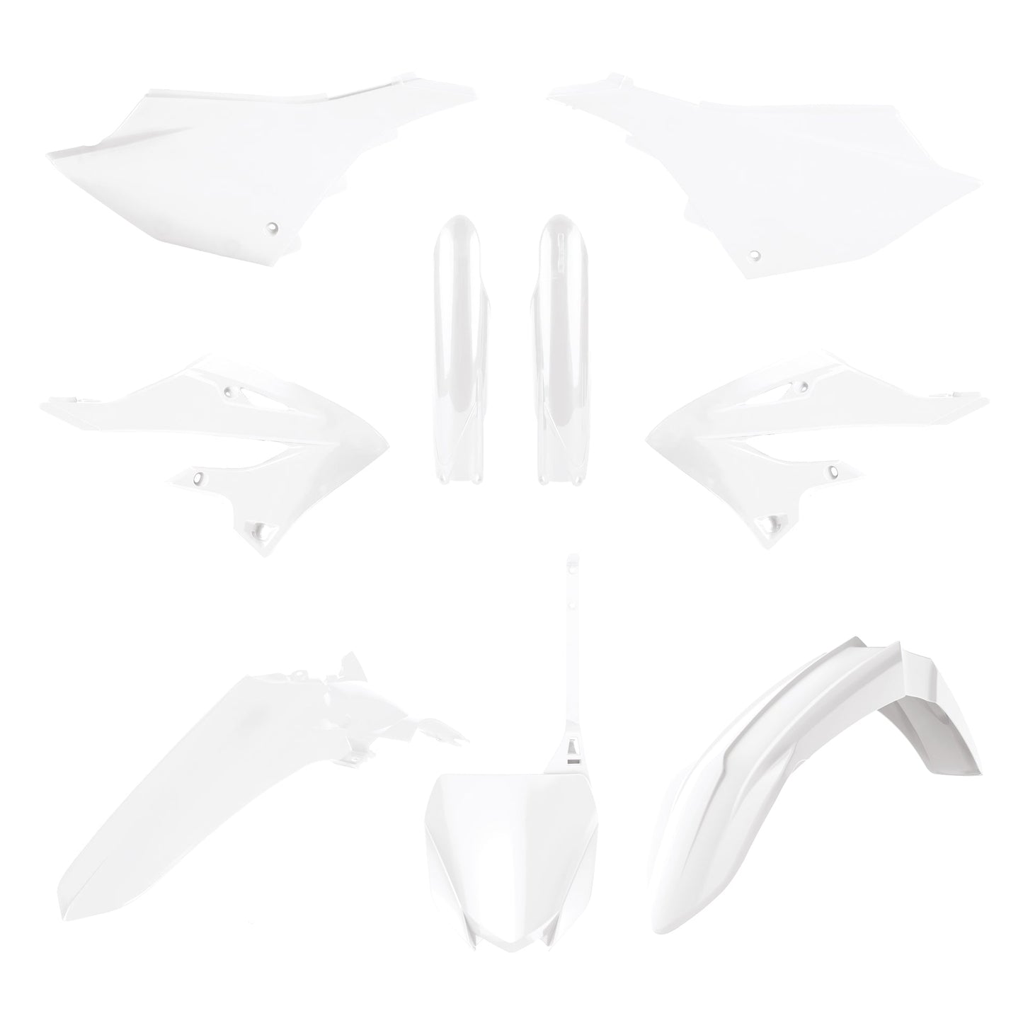 Polisport Yamaha Plastic Kit YZ 125 YZ 250 2022, White - motocross4u