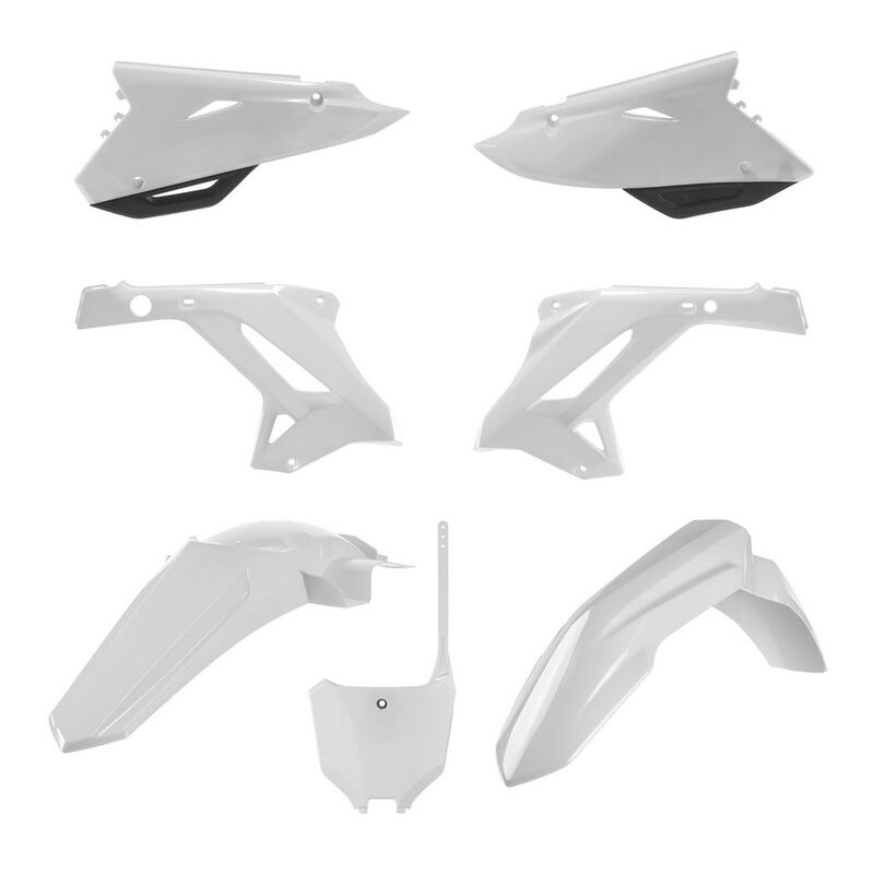 Polisport Honda Restyle Plastic Kit CR 125 CR 250 2002 - 2007, White - motocross4u
