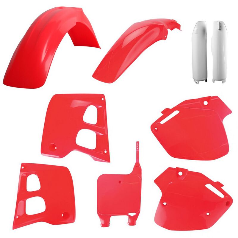Polisport Honda Plastic Kit CR 125 1991 - 1992 CR 250 1990 - 91, All Red - motocross4u