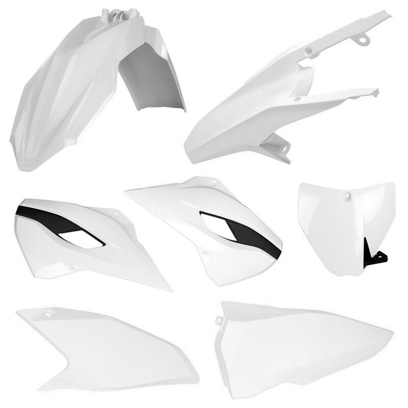 Polisport Husqvarna Plastic Kit TC FC 2014 - 2015 TC 250 2014 - 2016, White - motocross4u