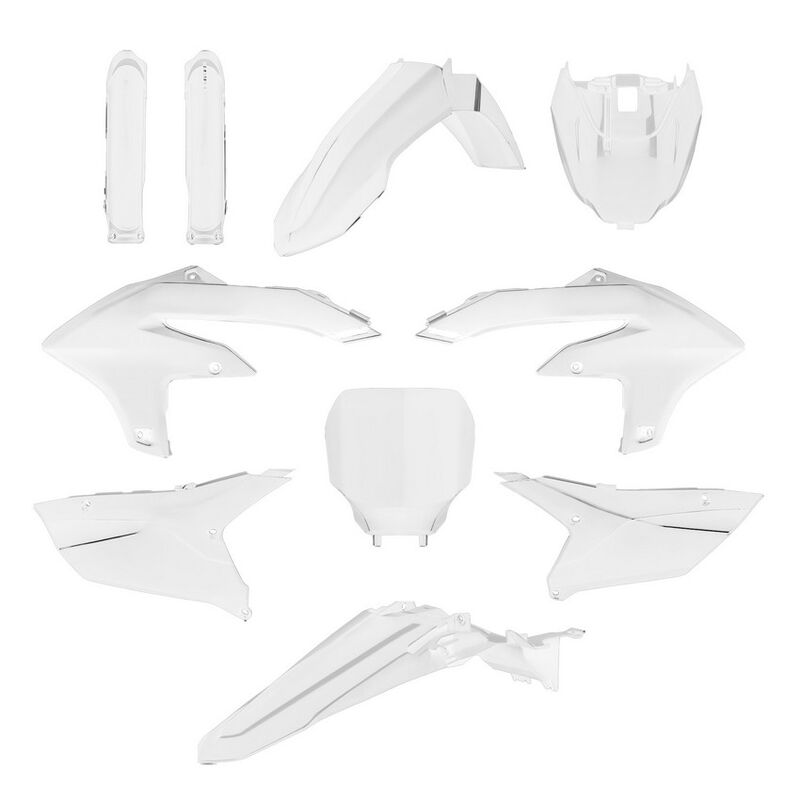 Polisport Yamaha Plastic Kit YZF 250 2024 YZF 450 2023 - 2024, White - motocross4u