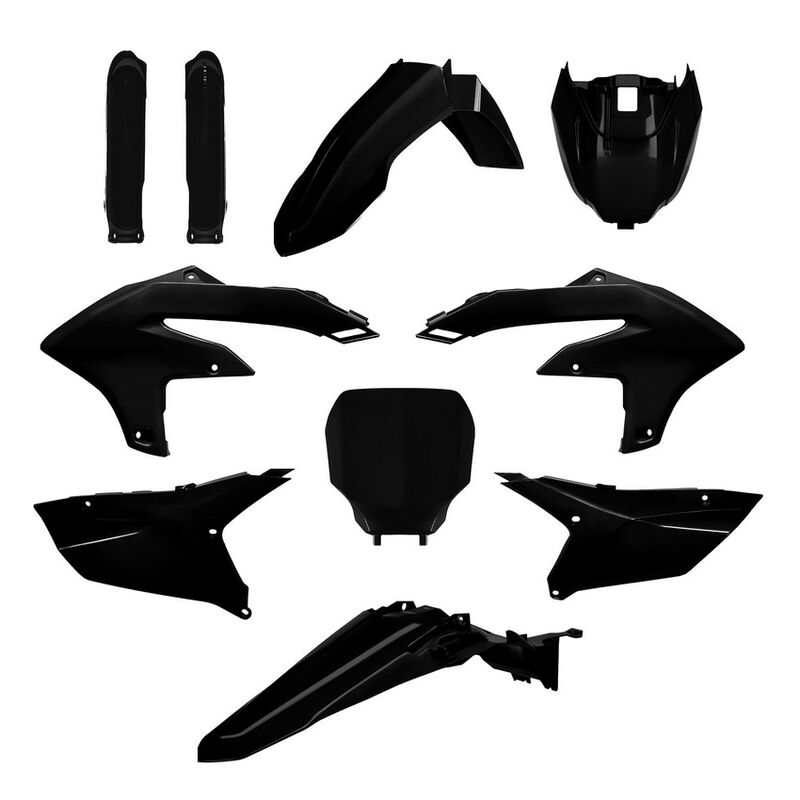 Polisport Yamaha Plastic Kit YZF 250 2024 YZF 450 2023 - 2024, Black - motocross4u
