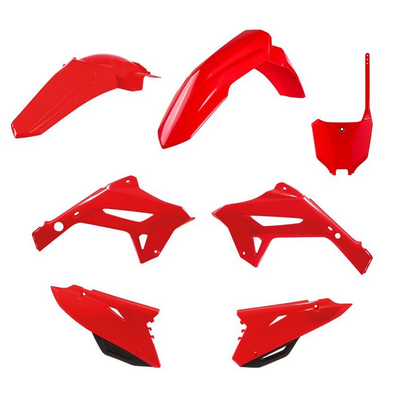 Polisport Honda Restyle Plastic Kit CR 125 CR 250 2000 - 2001, Red - motocross4u