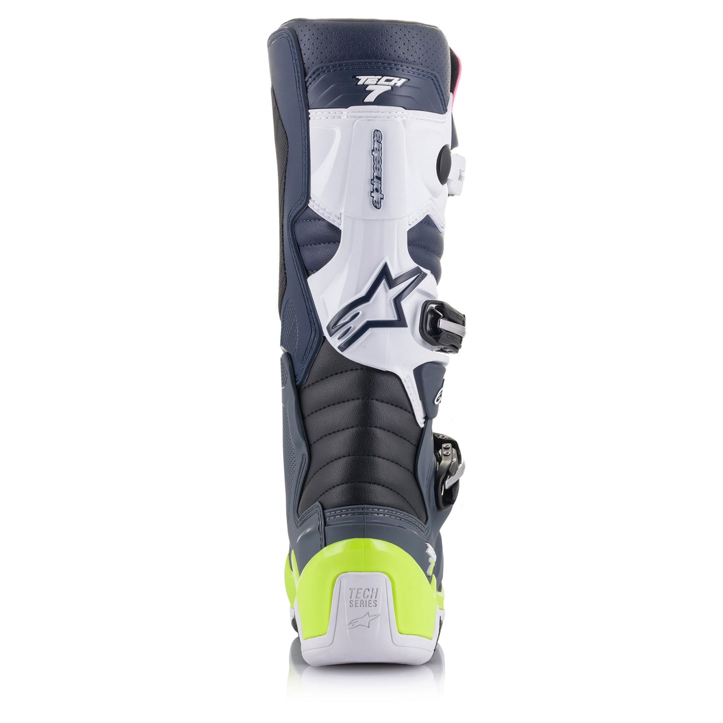 Alpinestars Tech 7 Motocross MX Bike Boots – DARK GREY DARK BLUE PINK FLUO - motocross4u