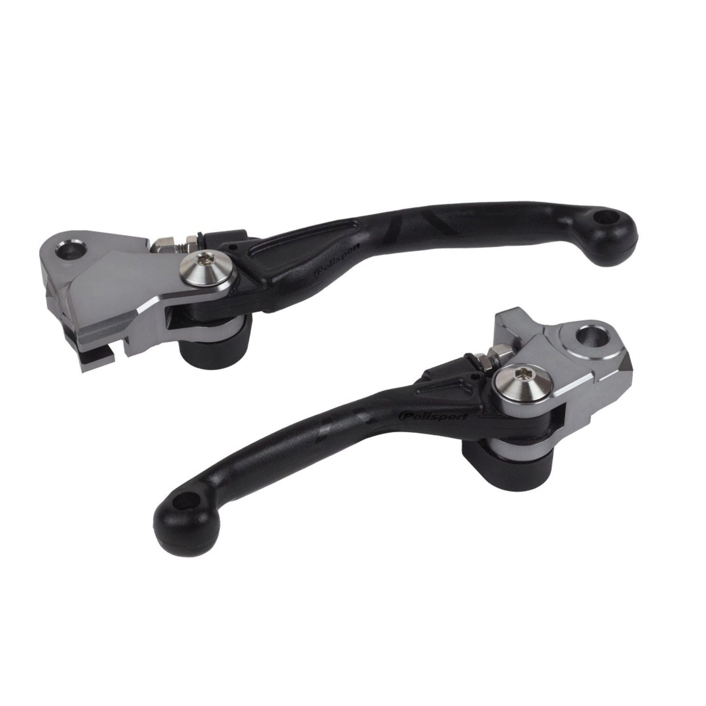 Polisport Honda Pivot Lever Set CR 125 250 2004 - 2007 CRF 250 R CRF 450 R 04 – 2006, Black - motocross4u