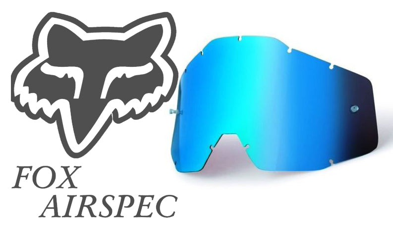 Goggle Shop Fox Airspec / Airspace Mirror Tear off Lens, Mirror Blue - motocross4u