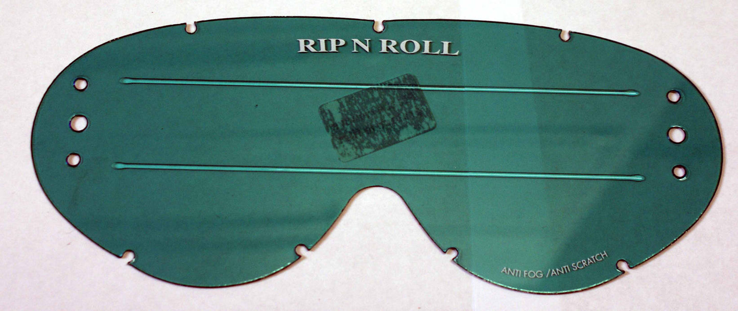Rip n Roll Hybrid XL Roll Off Lens (Raised Strip), Blue - motocross4u