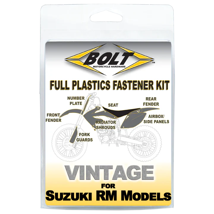 Bolt Motorcycle Hardware Suzuki Plastics Fastener Bolt Kit RM 125 250 1993 - 1995 - motocross4u