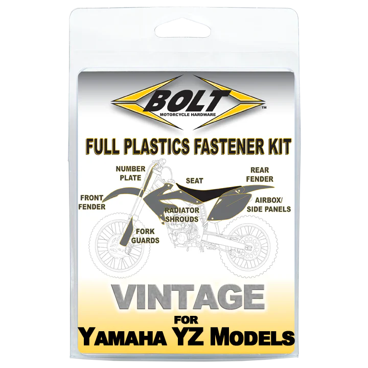 Bolt Motorcycle Hardware Yamaha Plastics Fastener Bolt Kit YZ 125 250 1996 - 2001 - motocross4u