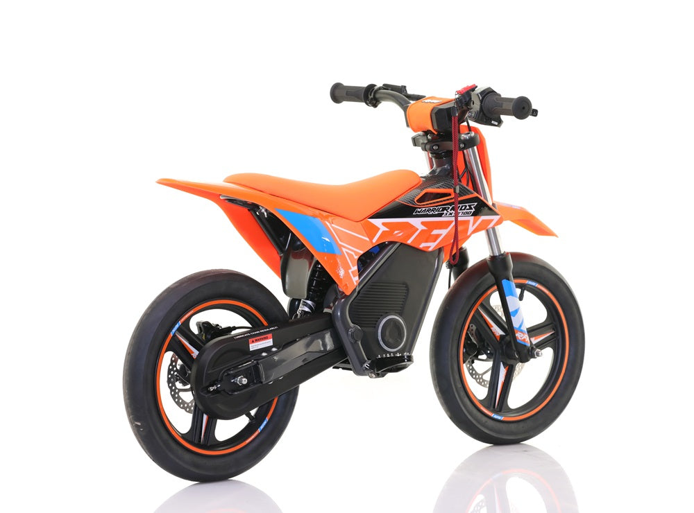 RFN Warrior SX-E700 R SM Kids Electric Supermoto Bike - 700W / 36V / 7.5Ah - Slick Road Tyres - motocross4u