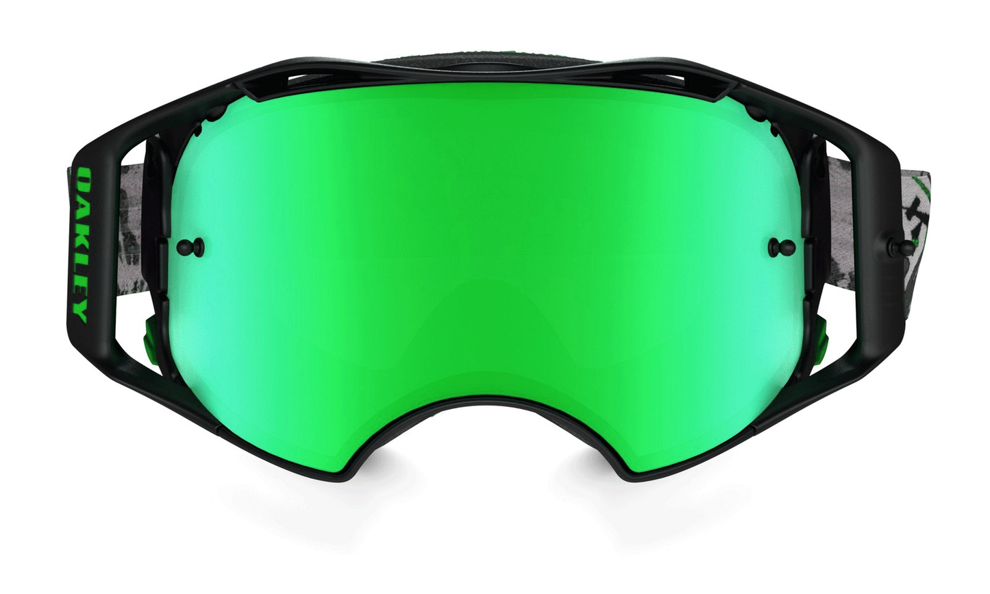 Rip n Roll Oakley Airbrake Tear off Lens, Mirror Green - motocross4u