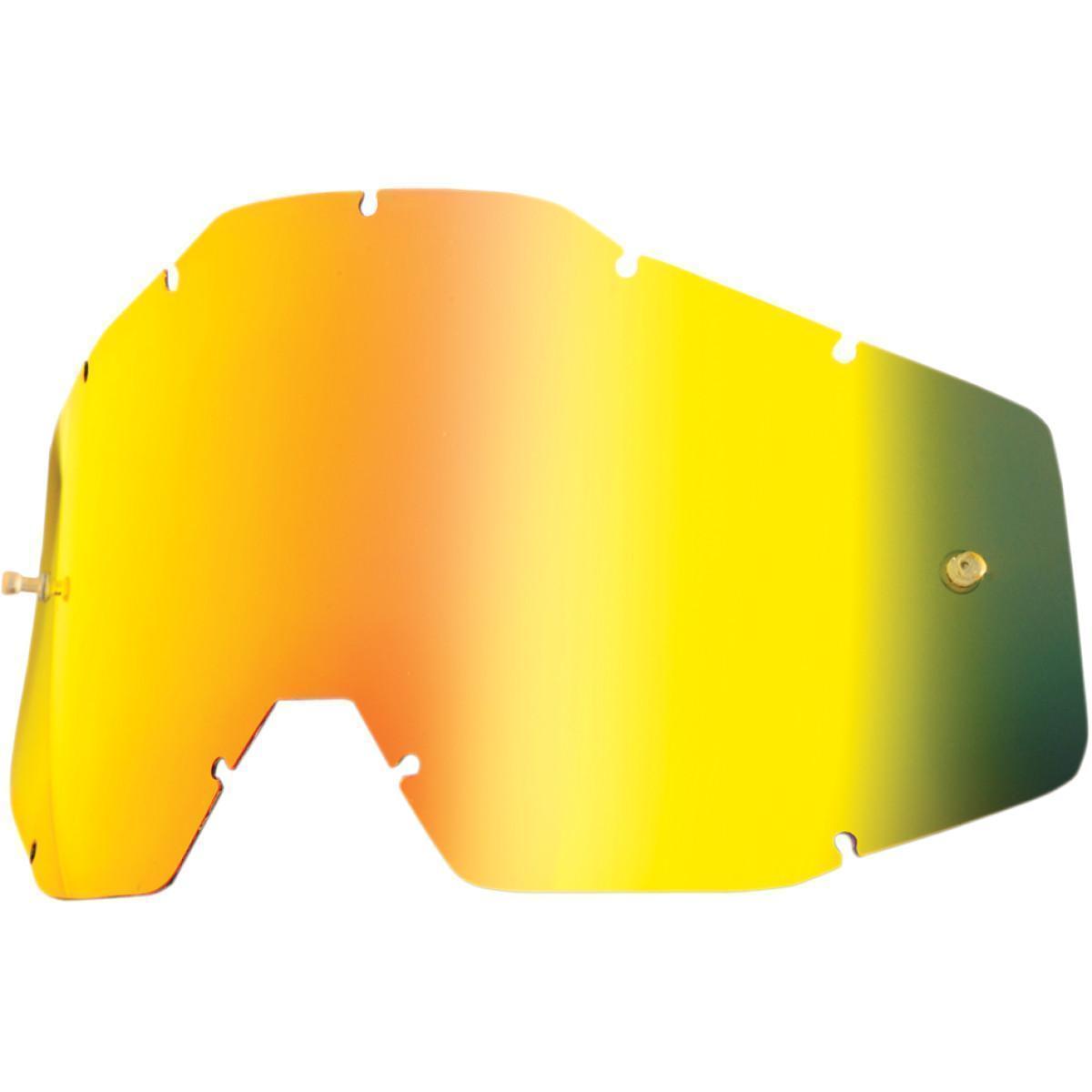 Goggle Shop 100% Mirror Tear off Lens, Mirror Gold - motocross4u