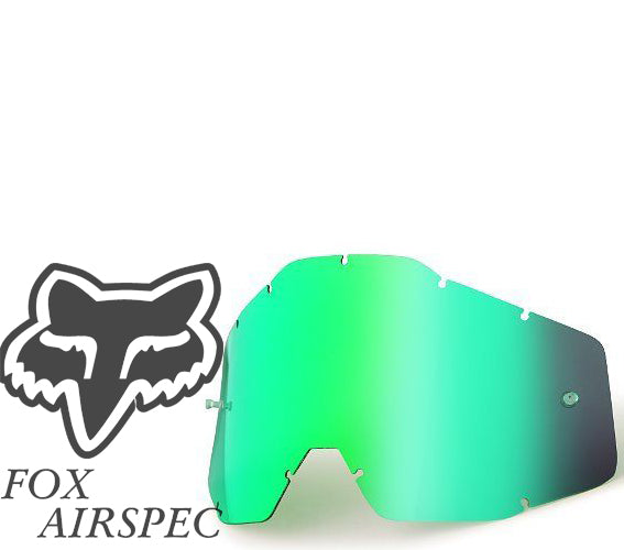 Goggle Shop Fox Airspec / Airspace Mirror Tear off Lens, Green - motocross4u