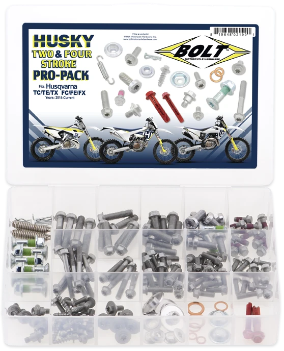 Bolt Motorcycle Hardware Husqvarna Pro Pack Bolt Kit - motocross4u