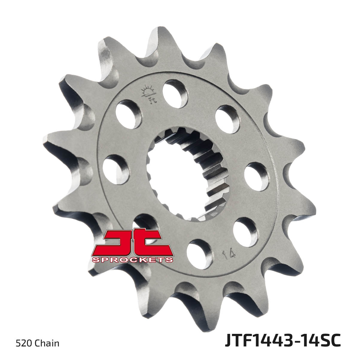 JT Sprockets Steel Self Cleaning Front Sprocket Suzuki RMZ 450 2013 - 2024, 14T - motocross4u