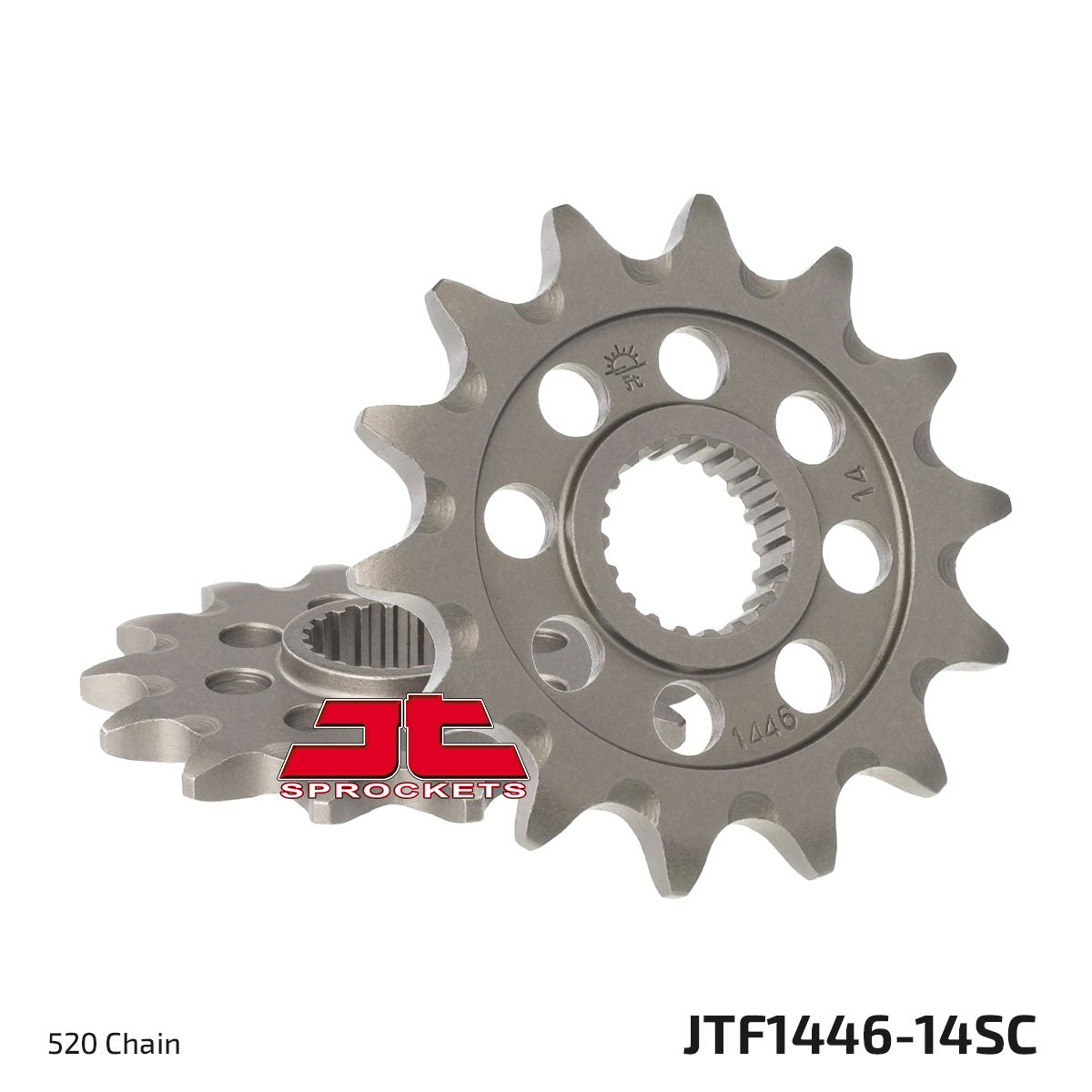 JT Sprockets Steel Self Cleaning Front Sprocket Kawasaki KXF 250 2006 - 2023, 14T - motocross4u