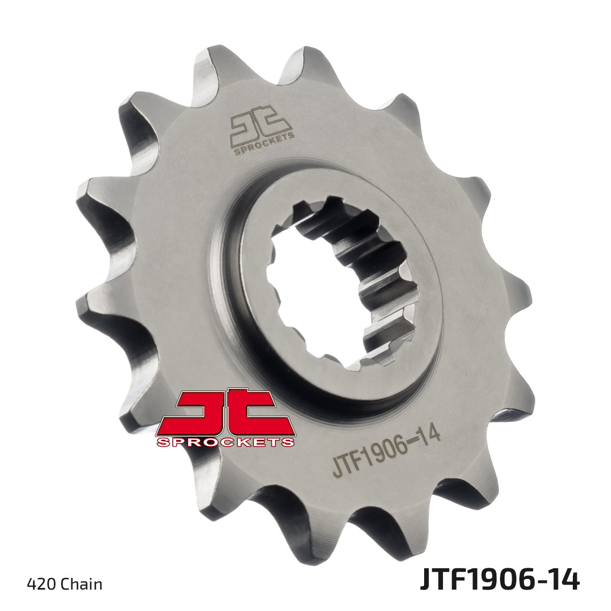 JT Sprockets Steel Front Sprocket KTM SX 65 1998 - 2023 Husqvarna TC 65 2017 - 23 Gas Gas MC 65 2021 - 23, 14T - motocross4u